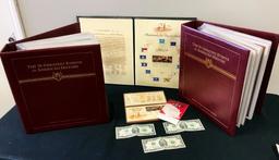 Estate Lot - Includes: 3 $2 Bills, Set Of Stamps, 2 Volumes The 50 Greatest