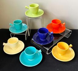 7 Fiestaware Demitasse Sets