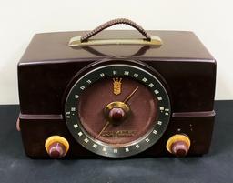 Zenith 1950s Am/Fm Tube Radio - 15"x8"x8", Working