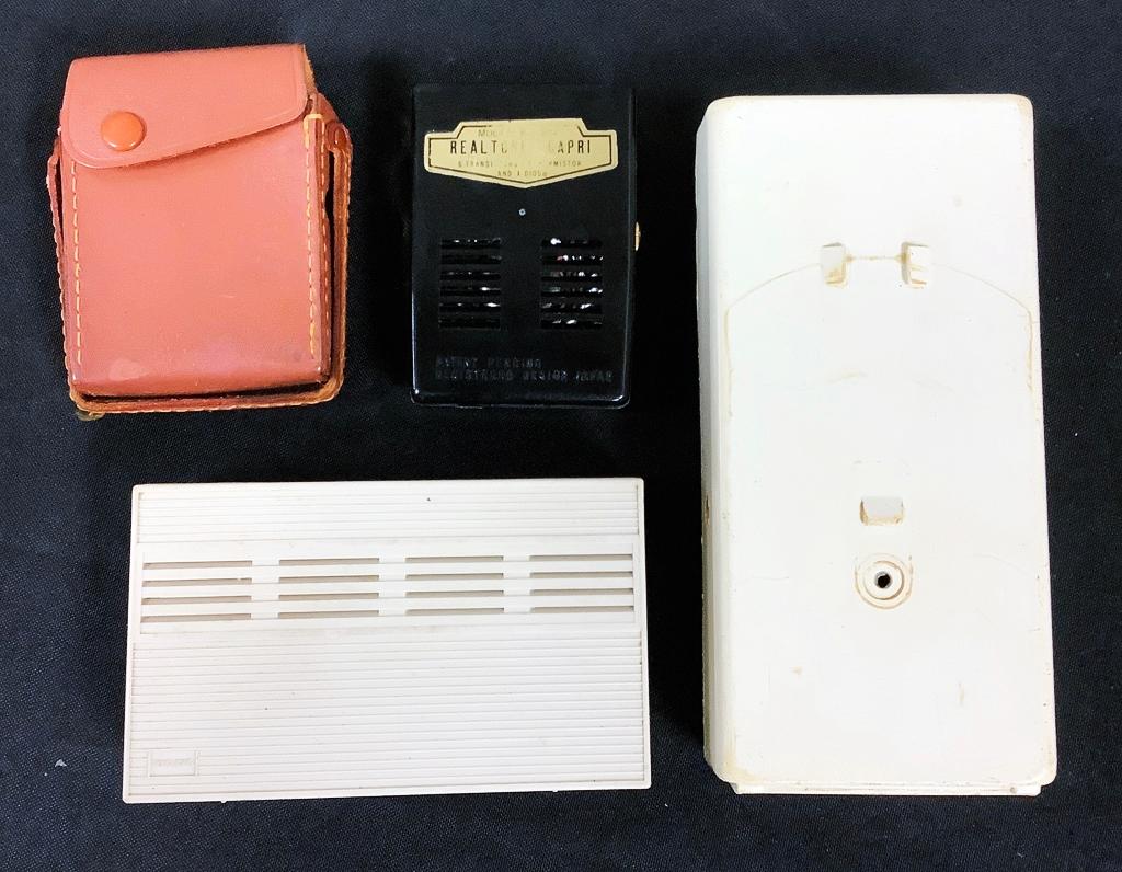 3 Vintage Transistor Radios - Arvin, Realtone 6 & Midland Ten
