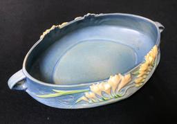 Roseville Pottery Freesia Bowl, #1156, 10"