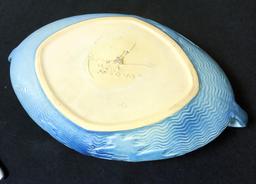 Roseville Pottery Freesia Bowl, #1156, 10"