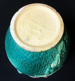 Roseville Pottery Clematis Vase - #107, 8", Chip On Base