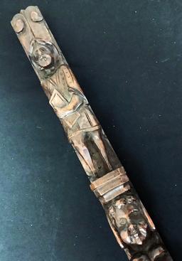 Nice Carved Wood Frieze W/ Figures - 26½"