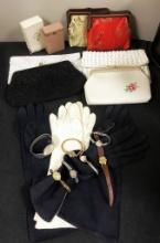 Estate Lot Vintage Items - Includes: 4 Ladies Handbags, Leather Cigarette C