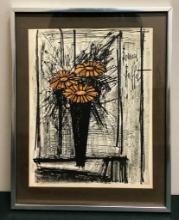 Bernard Buffet Color Lithograph - Flower Collector's Guild, Authentication