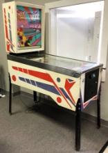 Vintage Williams Lucky Strike Pinball Machine - Working Condition, Glass Is