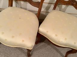 4 Victorian Walnut Side Chairs - Circa 1800s, 34"x18" - LOCAL PICKUP OR BUY