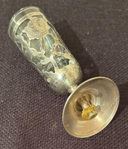 8 Sterling Cordial Stems - W/ Removable Inserts, 4", 1 As Found