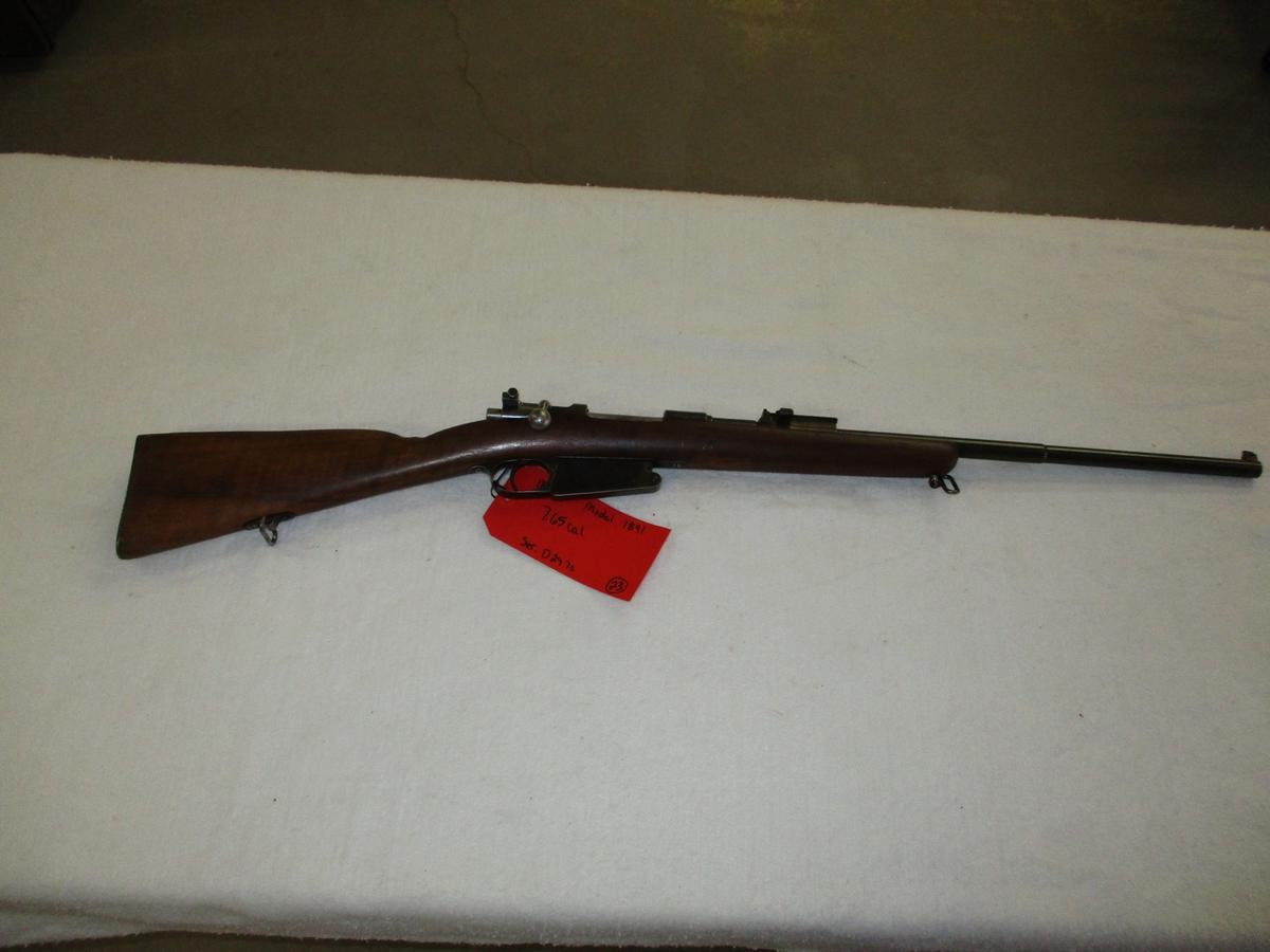 Mauser model 1891 7.65 cal ser. D2970