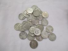 US Silver Kennedy Halves 40% Silver 30 coins
