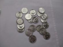 US Kennedy Silver Halves 1964 20 coins