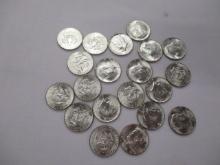 US Kennedy Silver Halves 1964 20 coins