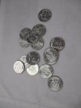 US Kennedy Half Dollars 1964 15 coins