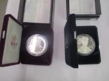 American Eagle Proof Silver 1 oz Coins 1995 &1996