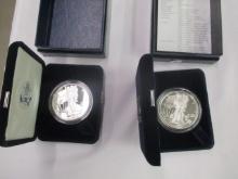 American Eagle Proof Silver 1 oz Coins 1997 & 2000