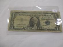 US Currency $1.00 1957B- Silver Certificate