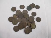 US Indian Head Cents 1900-1908 40 coins