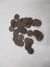 US Indian Head Cents 1890-1899 40 coins