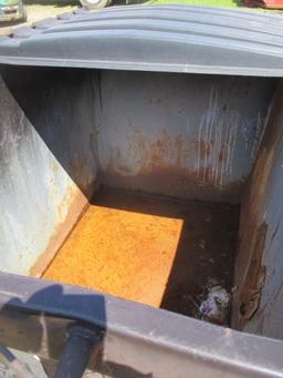 2 Yard steel end load dumpster, used w/ normal wear & tear