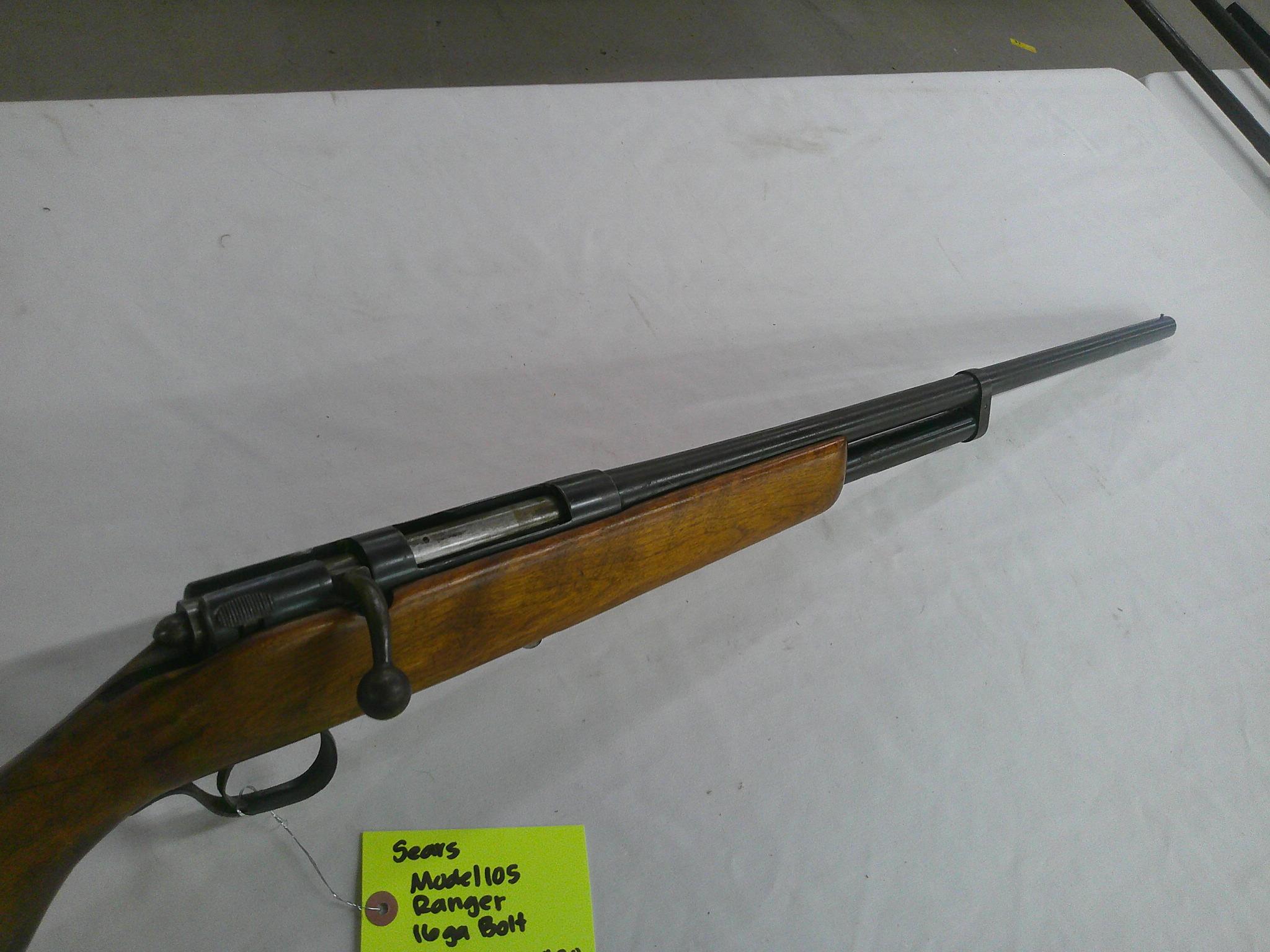 Sears model 105 Ranger 16 GA bolt action parts missing ser. N/A