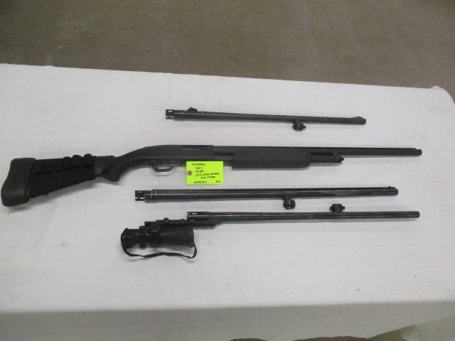 Mossberg model 500C 20 GA w/ 3 barrels 1 rifled, 2 full & chokes ser.R949202