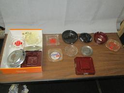 Schmidt, Gluck, Olympia Beer Ashtrays