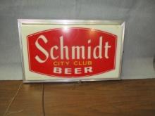 Schmidt Beer Lighted Sign