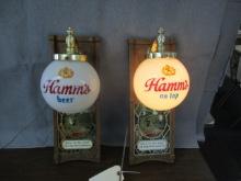 Hamm's Beer Lighted Advertsing Globes