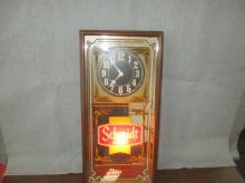 Schmidt Beer Lighted Advertising Clock