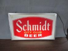 Schmidt City Cub Beer Lighted Sign