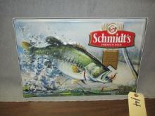 Schmidt Beer Metal Embossed Sign