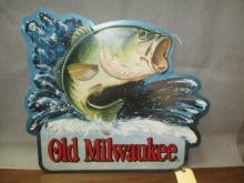 Old Milwaukee Beer Metal Embossed Sign
