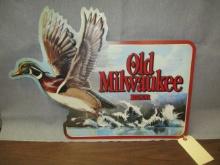 Old Milwaukee Beer Metal Embossed Sign