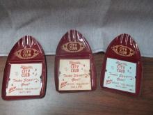 Schmidt Beer City Club Ashtrays