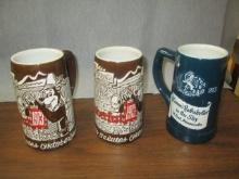 Hamm's Beer Mugs Oktober Fest Theme