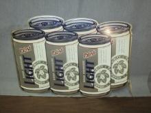 Pabst Light Beer Metal Sign