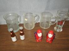 Budweiser Beer Mugs, Salt and Peper Shaker