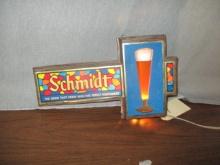 Schmidt Beer Lighted Sign
