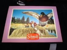 Schmidt Beer Lighted Duck Sign