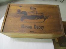 Wooden- One Masson Decoy Box