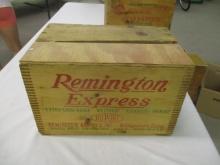 Remington Express wooden ammo box