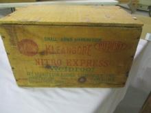 Remington Klein Bore wooden ammo box