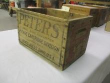 Peters wooden ammo box