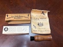 Herter's World Famous Numara Goose Call in Original box with original instruction book #C377