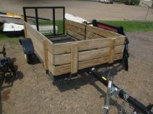 4x8 Lawn Tractor trailer w/sides & ramp
