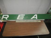 Railway Express Agency Porcelain sign 52" x 5.5" - PICK UP ONLY