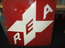 Railway Express Agency Metal Sign - 36" x 36" - PICK UP ONLY