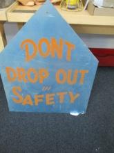 Masonite Railroad Safety Sign - 26" x 33" - PICK UP ONLY