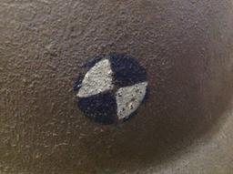 Original Outstanding Ww1 Doughboy Military Helmet Og Paint Unit Marked